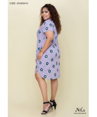 BLUE FLOWER SHORT DRESS