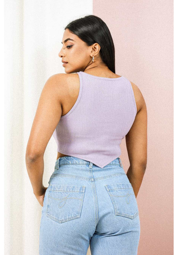 ICE BLUE HIGH WAIST MOM JEAN